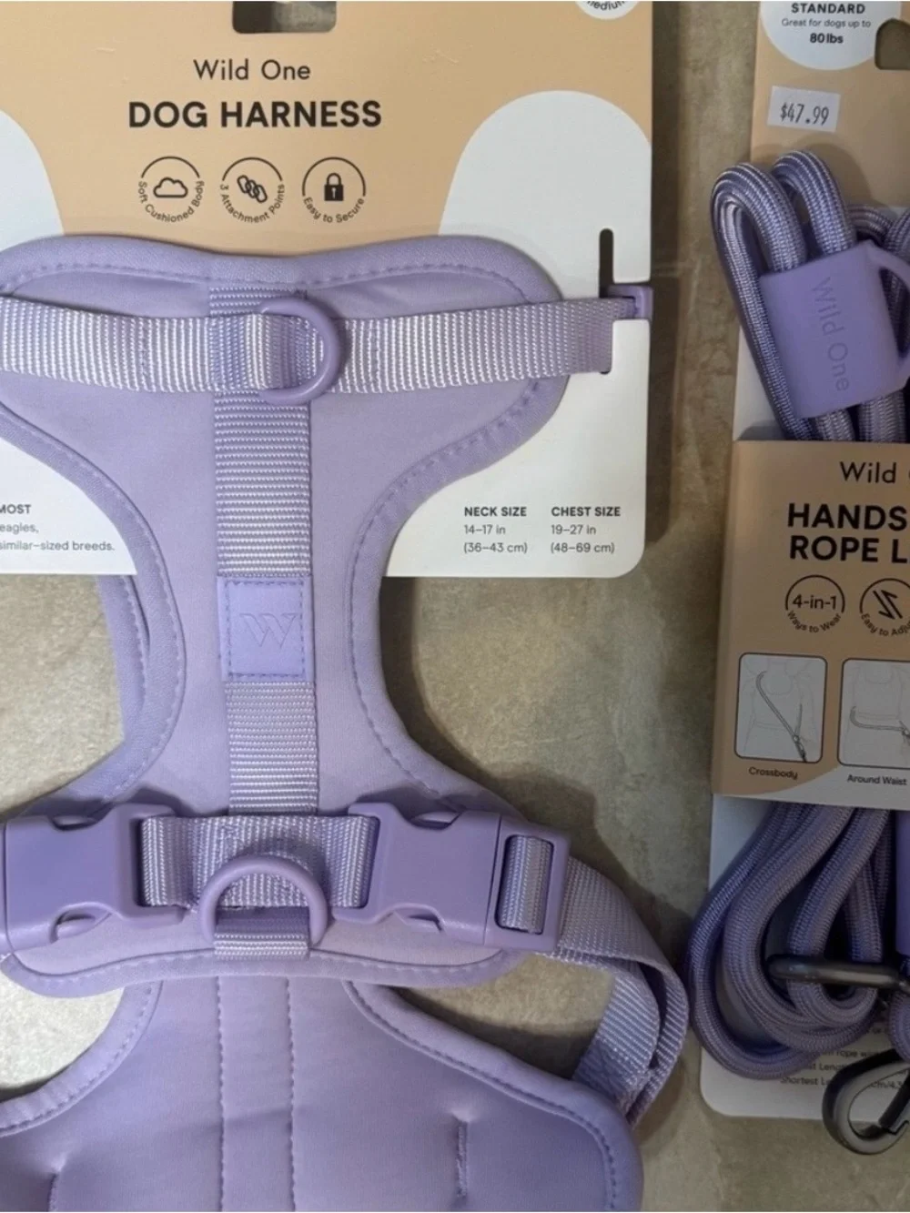 Wild One Hands-Free Rope Leash, and Wild One Harness